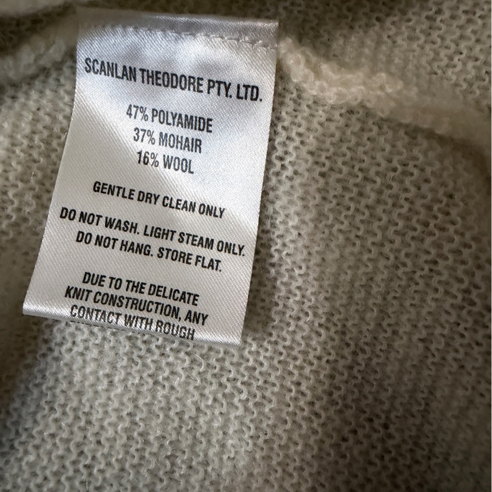 Scanlan Theodore Cream Tie-Front Cardigan - Picture 8 of 11